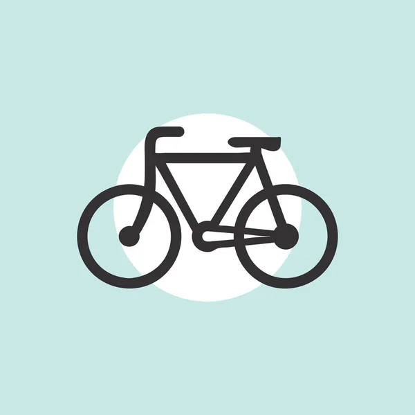 Bicicleta. Icono de bicicleta vector. Concepto ciclista . — Vector de stock