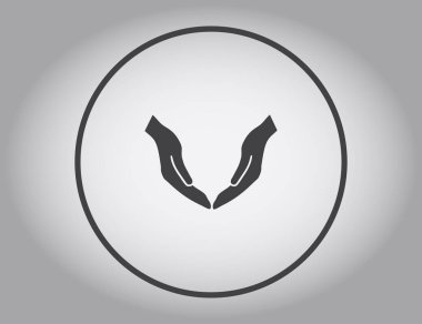 eller simge vektör, düz tasarım en iyi vektör simgesi