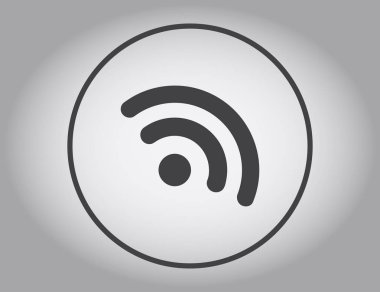 WiFi simge vektör, kablosuz Internet işareti, düz stil grafik ve web tasarımı için