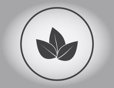 Yaprak ikonu vektör illüstrasyonu