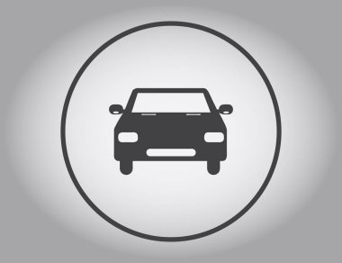 Araba simge vektör. Vektör çizim.