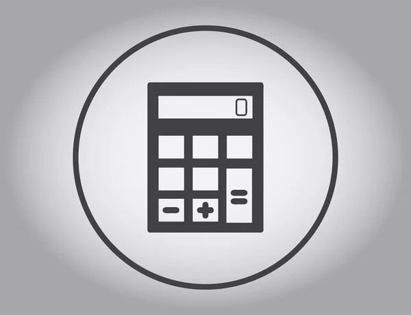 Icono de la calculadora, ilustración vectorial. estilo de diseño plano. — Vector de stock