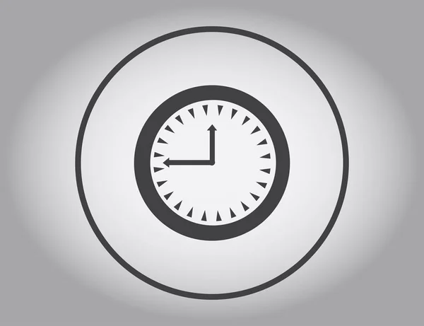 Reloj, icono de vector de tiempo — Archivo Imágenes Vectoriales