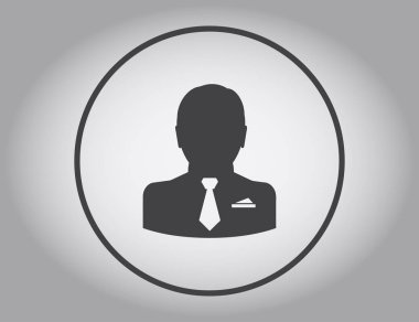 İşadamı vektör web simgesi