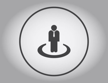 İşadamı vektör web simgesi