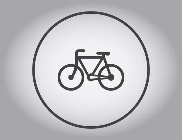 Icono de bicicleta stock vector ilustración diseño plano — Vector de stock