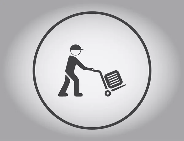 Εικονογράφηση ενός άνδρα με αποσκευές — Διανυσματικό Αρχείο