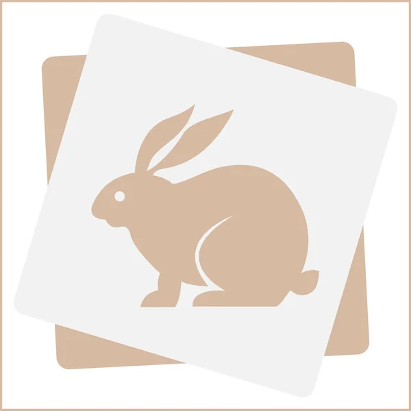 Kaninchen Silhouette Vektor Illustration — Stockvektor