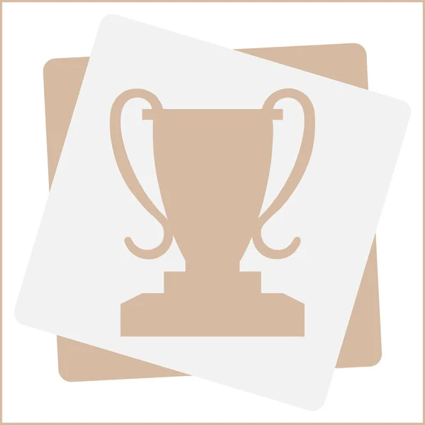 Vector ganador taza icono — Vector de stock