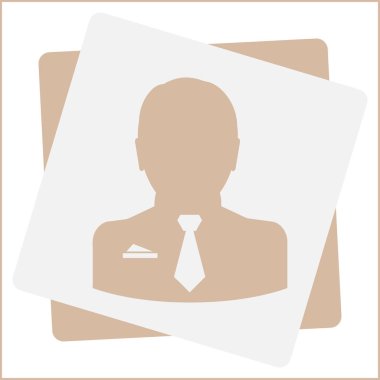 Adam profil simge vektör