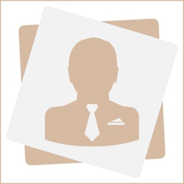 Adam profil simge vektör