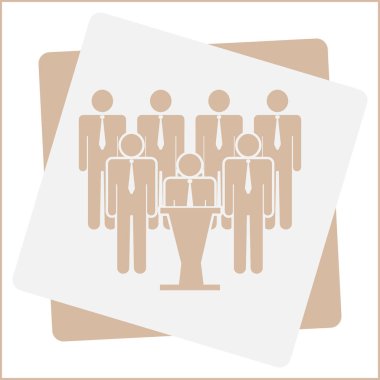 Grup insanlar vektör simgesi