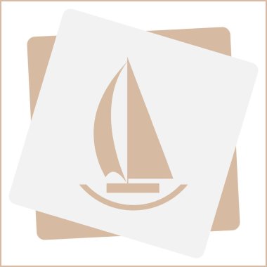 Vektör yelkende simgesi