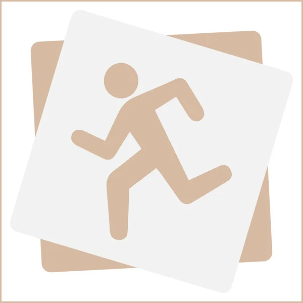 Zomer sport pictogrammen. running man — Stockvector