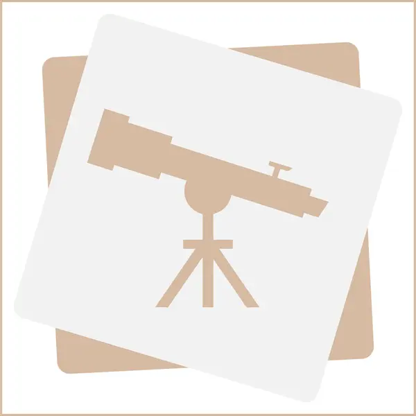 Εικονίδιο διάνυσμα web τηλεσκόπιο — Διανυσματικό Αρχείο
