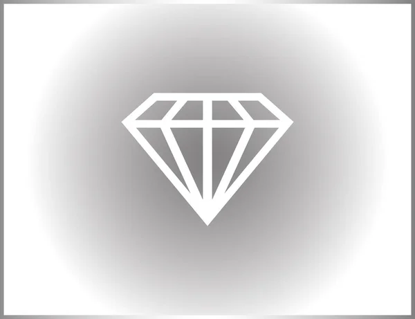 Line diamond vektor symbol — Stock vektor