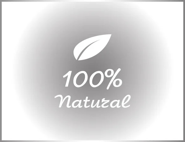 Natuurlijke vector logo ontwerp. — Stockvector