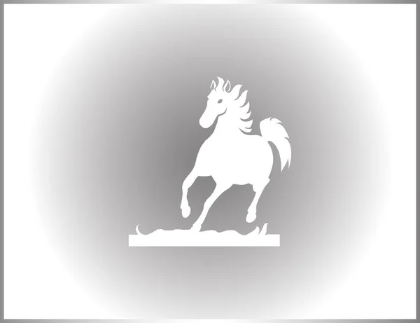 Wektorowa sylwetka konia — Wektor stockowy