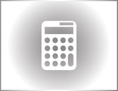 Hesap makinesi simgesi, vektör illüstrasyonu. düz tasarım biçimi.