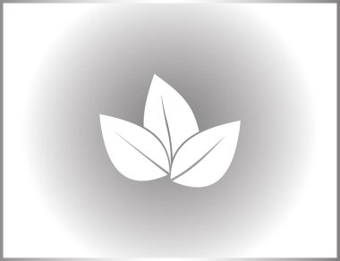 Yaprak ikonu vektör illüstrasyonu