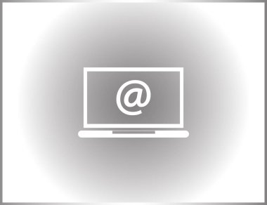 dizüstü bilgisayar kutsal kişilerin resmi içinde e-posta