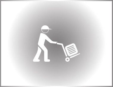 Bagaj olan bir adam çizimi