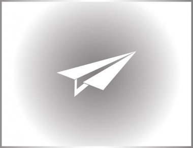 Uçak simge vektör, katı logo illüstrasyon, sembol