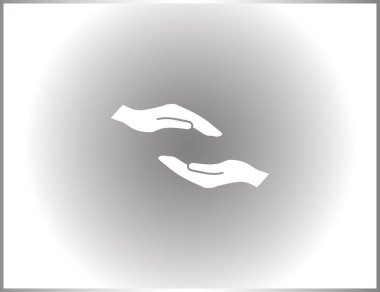 eller simge vektör, düz tasarım en iyi vektör simgesi