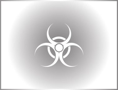 Vektör biyo tehlike simgesi