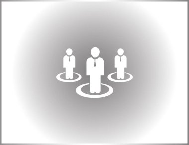 Grup insanlar vektör simgesi
