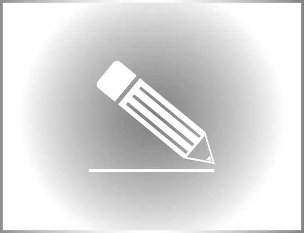 Ceruza ikonra, vektoros illusztráció — Stock Vector