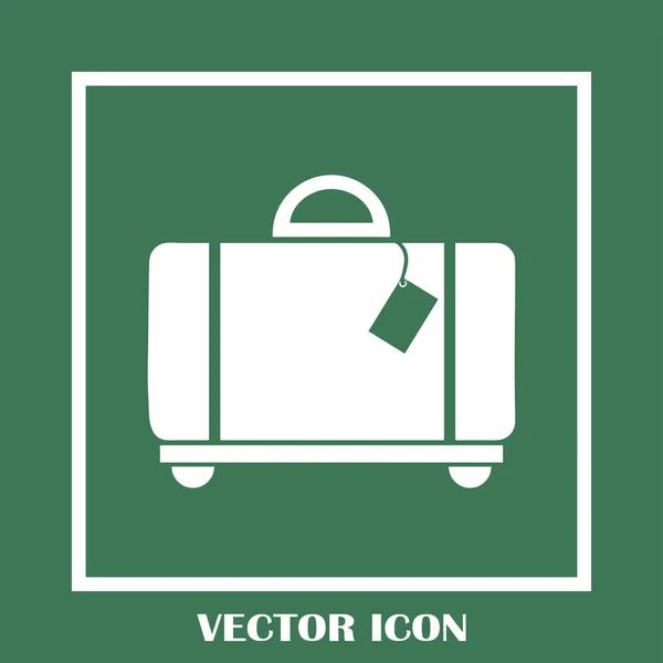 Vector de equipaje web Icono . — Vector de stock