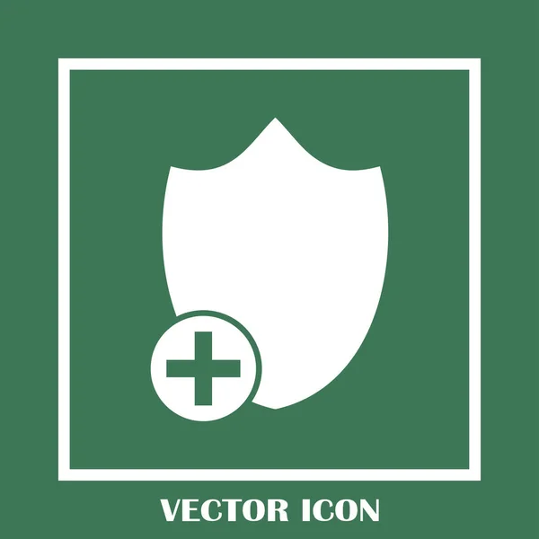 Escudo vector web icono — Vector de stock