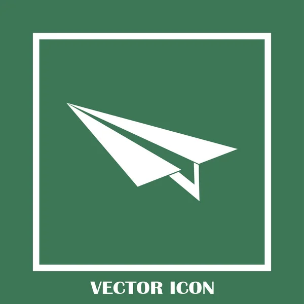 Uçak simge vektör, katı logo illüstrasyon, sembol — Stok Vektör