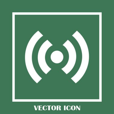WiFi simge vektör, kablosuz Internet işareti, düz stil grafik ve web tasarımı için