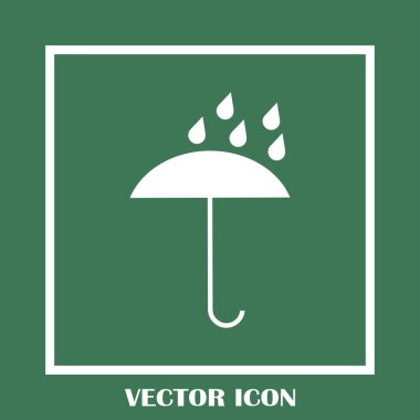 Şemsiye vektör web simgesi