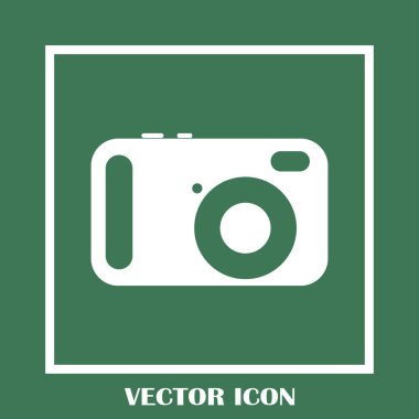 Fotoğraf kamerası vektör simgesi