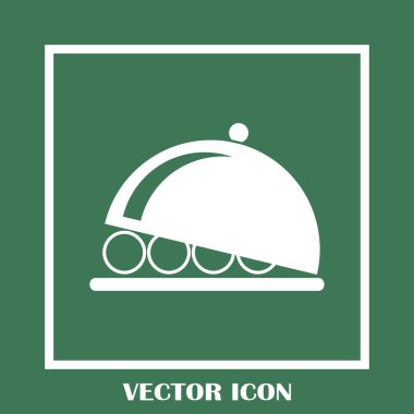 tabağı simge vektör çizim.