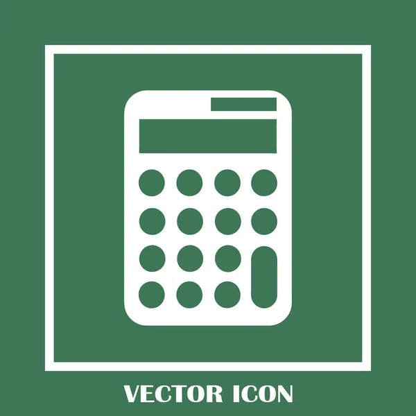 Icône de calculatrice, illustration vectorielle. style design plat. — Image vectorielle