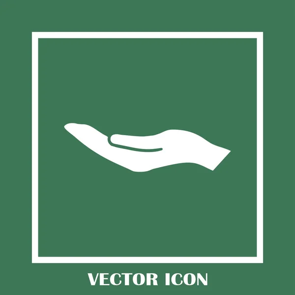 Manos icono vector, diseño plano mejor icono de vector — Vector de stock