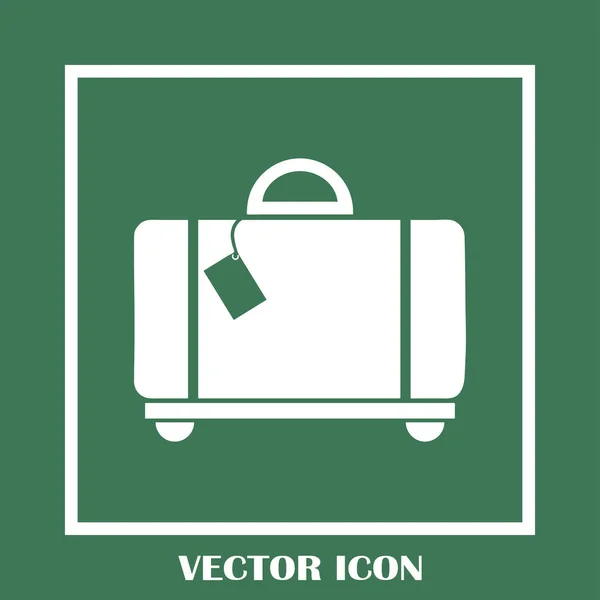 Poggyász vektor web Icon. — Stock Vector