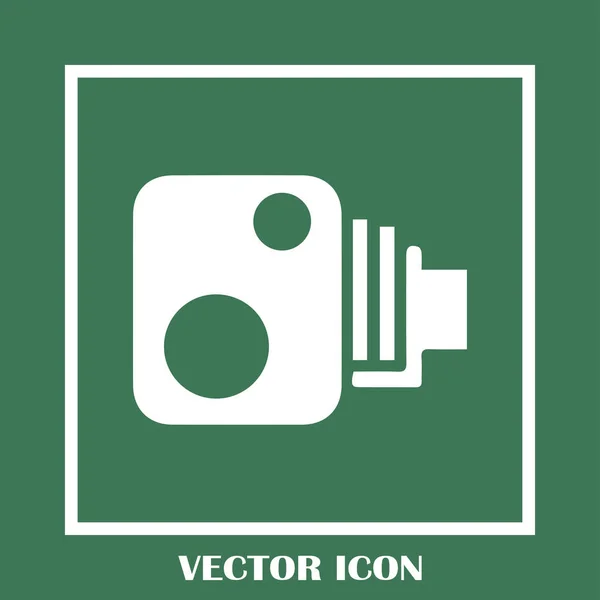 Icono de vector de cámara de vídeo — Vector de stock