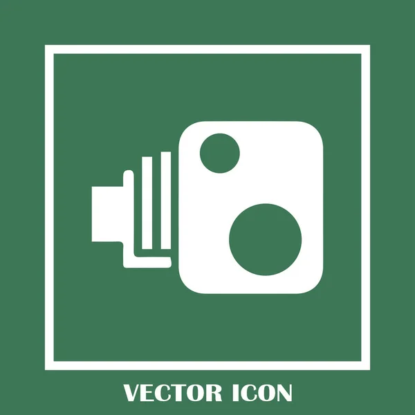 Icône vectorielle caméra vidéo — Image vectorielle