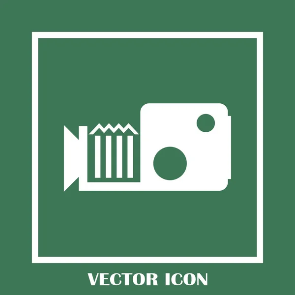 Videokamera vektor ikon — Stock Vector