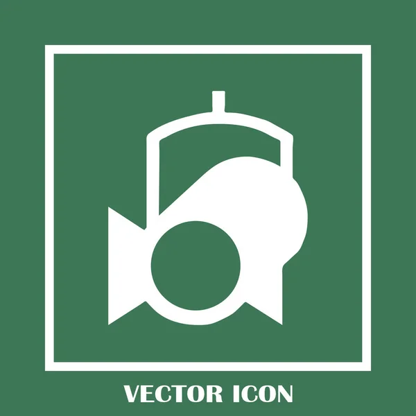 Ikon web vektor Spotlight . - Stok Vektor