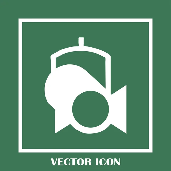 Spotlight vecteur web icône . — Image vectorielle