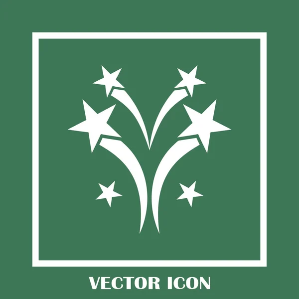 Значок линии фейерверка, знак вектора контура — стоковый вектор