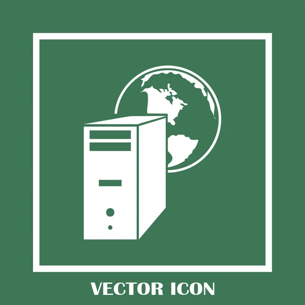 Ícone do computador, ícone do PC — Vetor de Stock