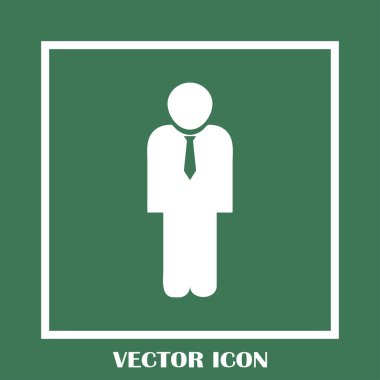 İşadamı vektör web simgesi