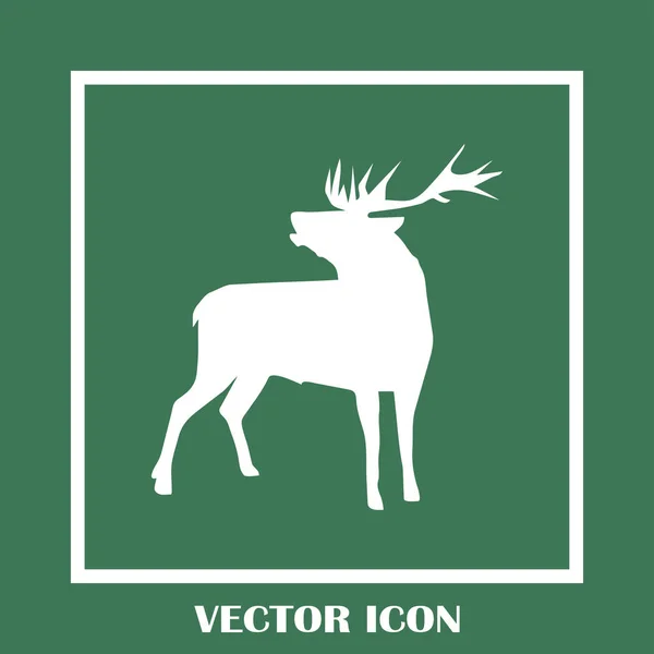 Hirsch-Vektor-Websymbol — Stockvektor